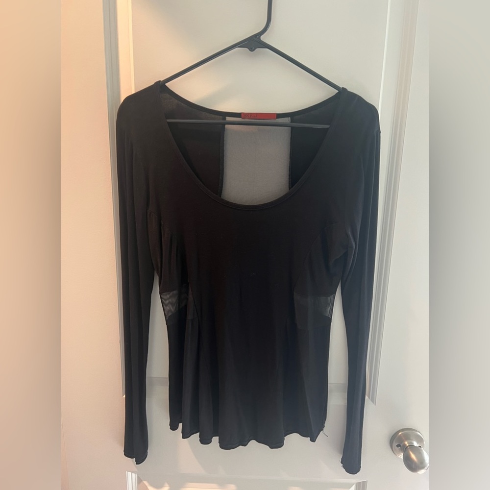 BKE Long sleeved mesh top